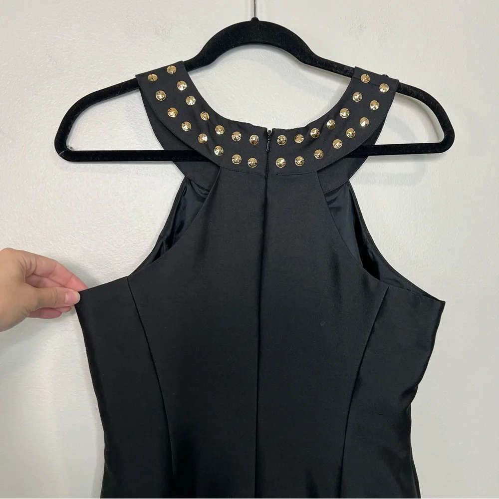 TRACY REESE Gold and Black Keyhole Classic Dress size 10